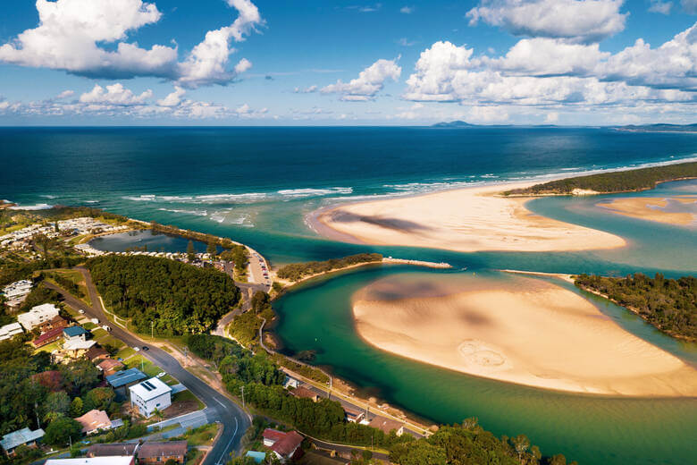 Campingplatz am Forster Beach in Australien