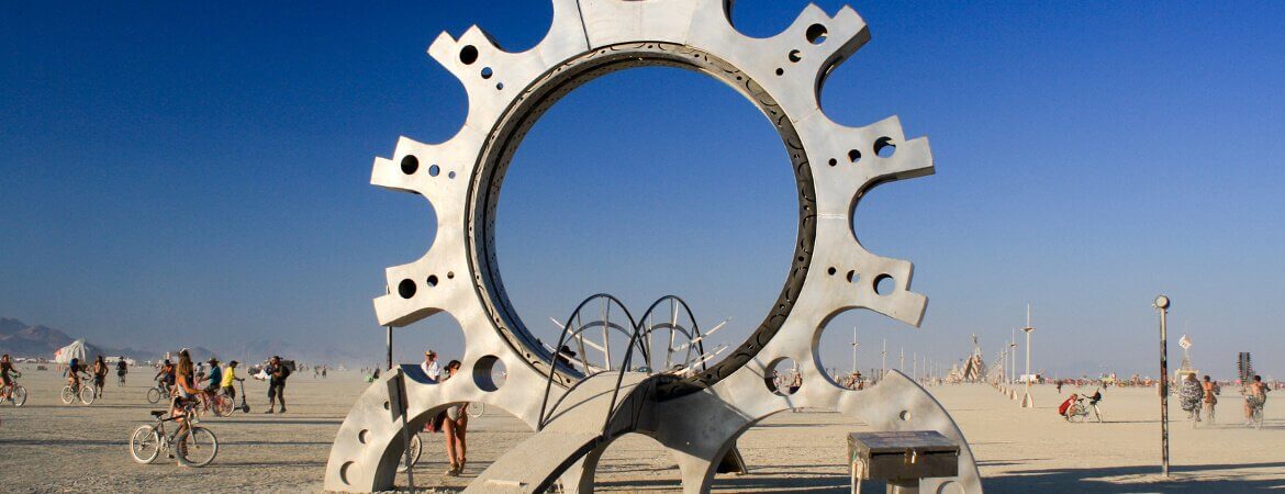 Kunst auf dem Burning Man Festival