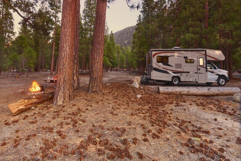 Camping in den USA im Kings Canyon National Park