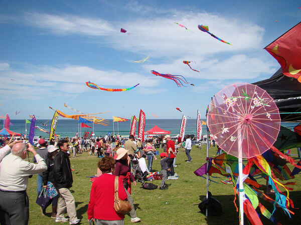 Festival of The Winds am Bondi Beach in Sydney