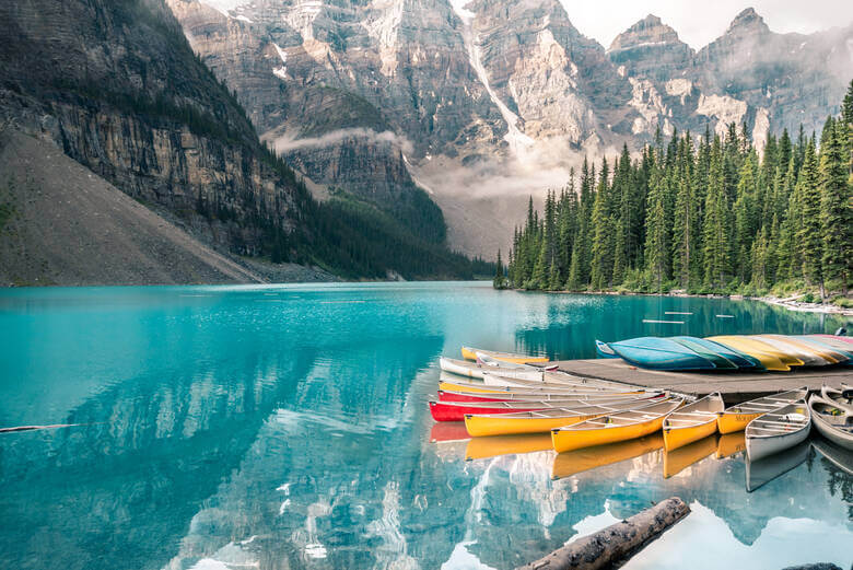 Blick auf den Lake Louise in Kanada 