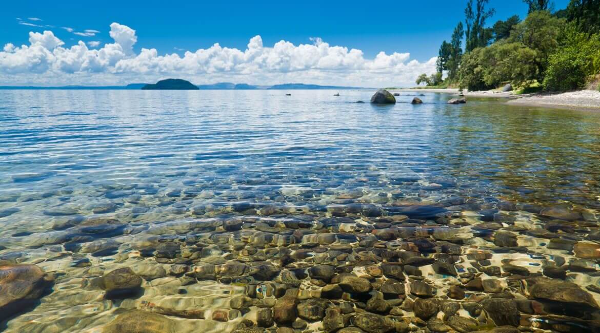 Lake Taupo in Neuseeland