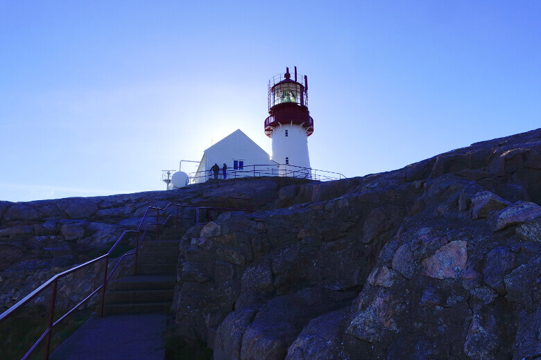 Lindesnes Leuchtturm von unten