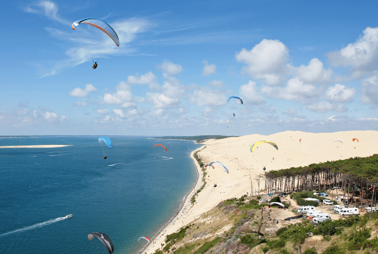 Campingplatz an der Dune du Pilat