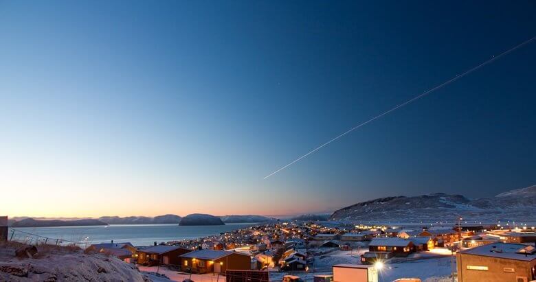 Hammerfest in Norwegen im Winter