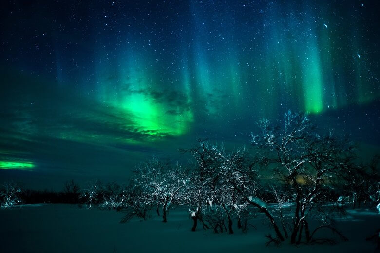 Polarlichter in der Finnmark in Norwegen