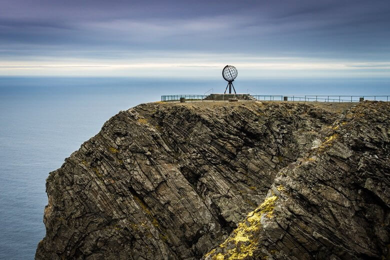 Blick auf das Nordkap in Norwegen