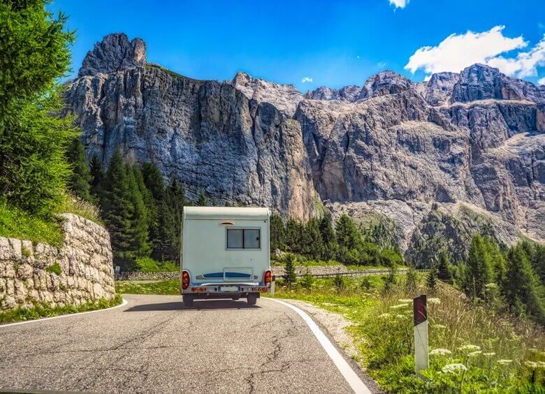 Wohnmobil in den italienischen Dolomiten