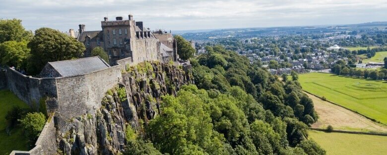 Der Blick vom Stirling Castle in Schottland