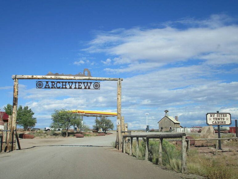 Campingplatz in der Wüste der USA