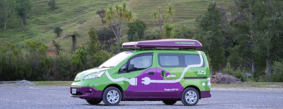 Grün unterwegs: Elektro-Wohnmobil für Neuseeland über CamperDays