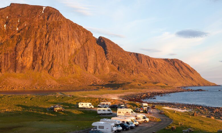 Wohnmobile auf den Lofoten