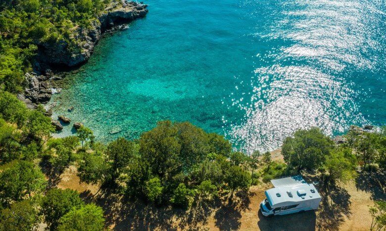 Campingplatz an der Adria in Kroatien