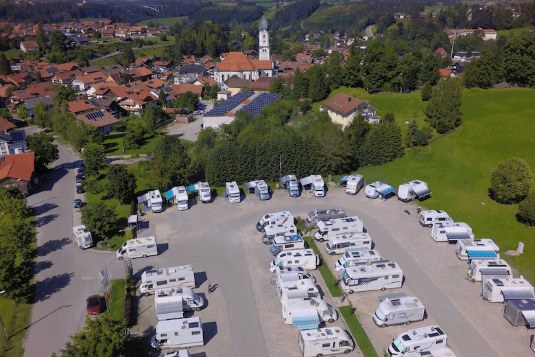 Wohnmobilstellplatz Nesselwang im Allgäu