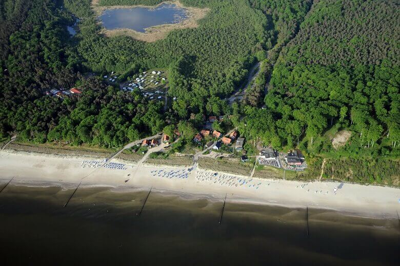 Wohnmobile an der Ostseeküste in Usedom