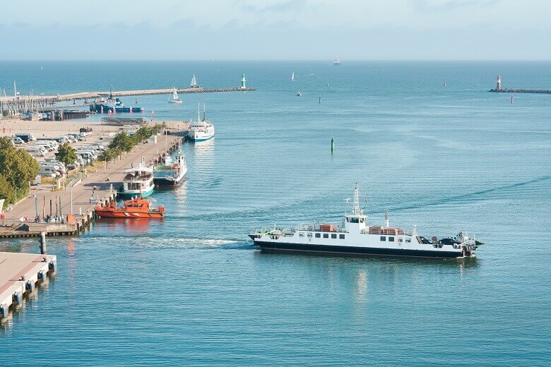 Wohnmobil-Stellplätze am Hafen von Rostock