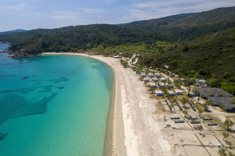 Campingplatz am Meer in Chalkidiki