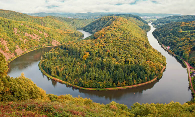 Panoramablick Saarschleife