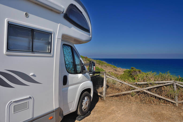 Wohnmobilstellplatz auf Sardinien direkt am Meer