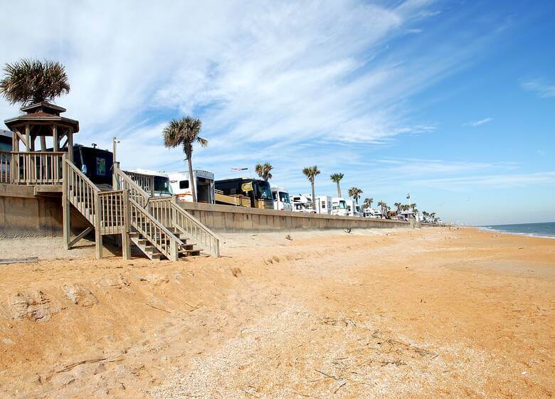 Wohnmobile campen direkt am Meer in Florida