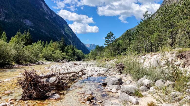 Blick auf Triglav Nationalpark in Slowenien