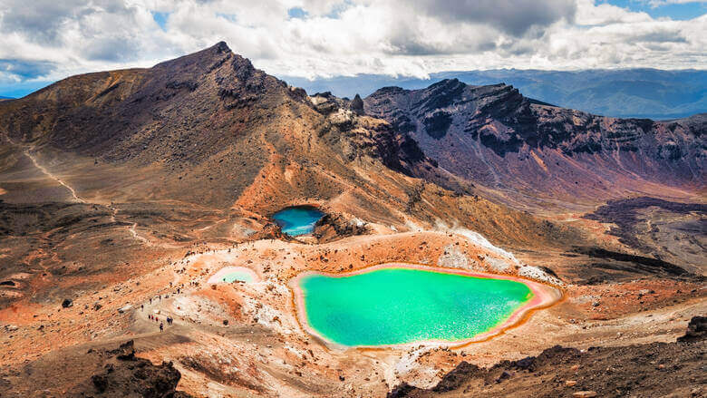 Bergsee im Tongariro-Gebirge