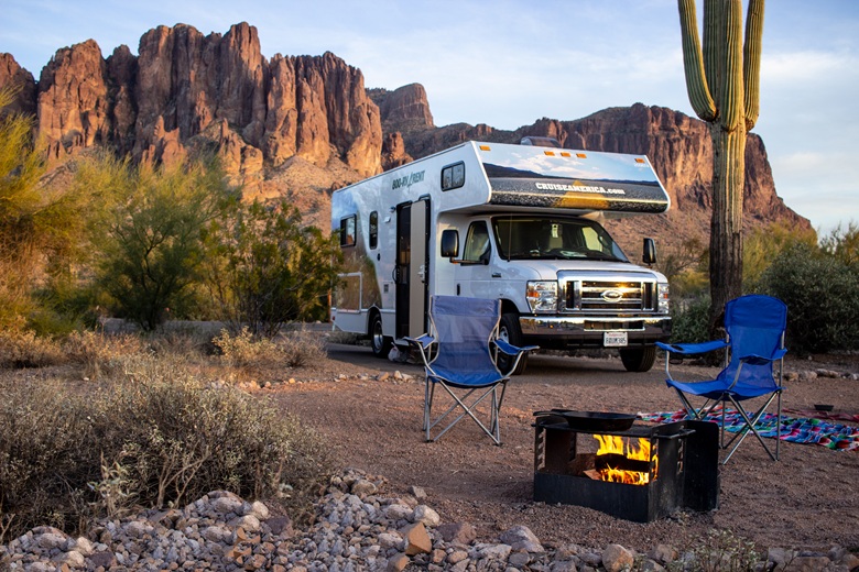 Grillen mit dem Wohnmobil im Joshua Tree Park