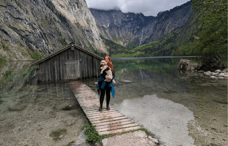 Emma und ich am Königssee in Bayern