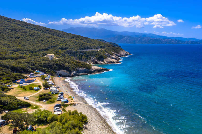 Campingplatz auf Korsika direkt am Meer