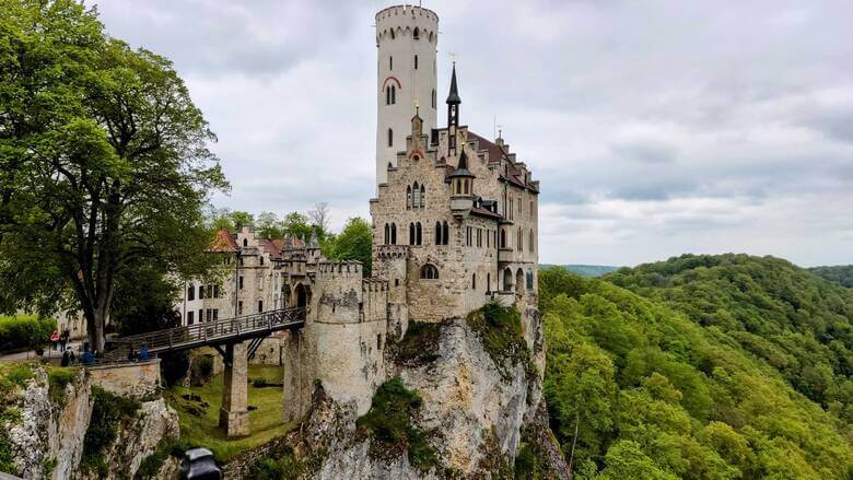 Blick auf Schloss Lichtenstein.