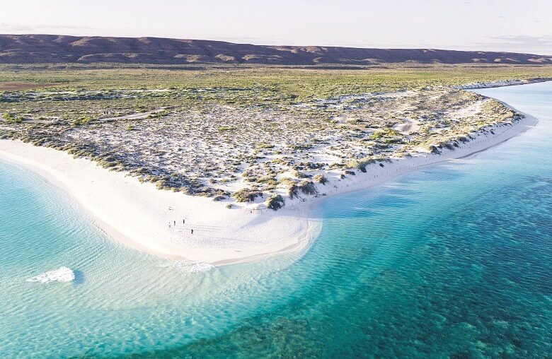 Blick auf das Saumriff Ningaloo Reef