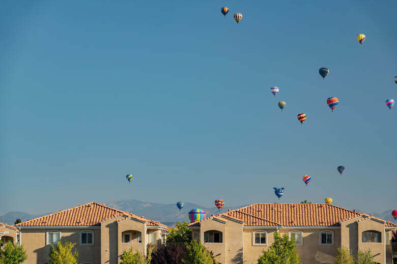 Balloon Fiesta Festival in den USA in Albuquerque