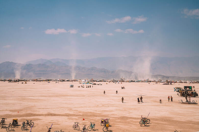 Burning Man Festival in den USA in der Wüste von Nevada