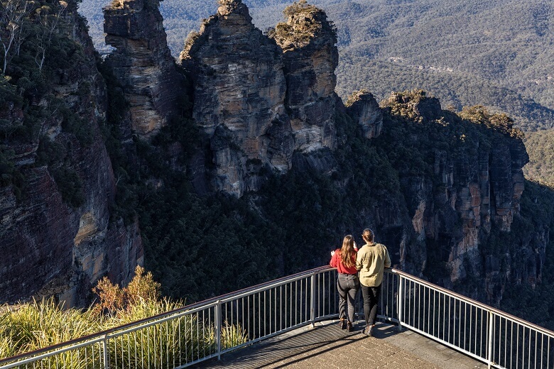 Berge im Blue Mountains National Park in Australien