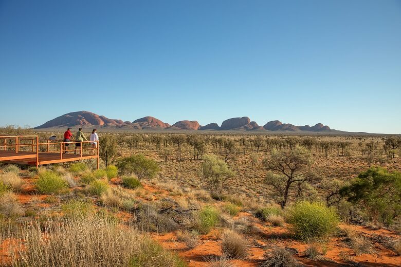 Wüstenlandschaft im Uluru-Kata Tjuta National Park in Australien