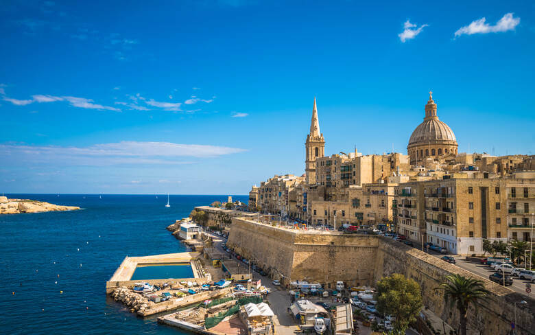 Blick auf Valletta, die Hauptstadt von Malta